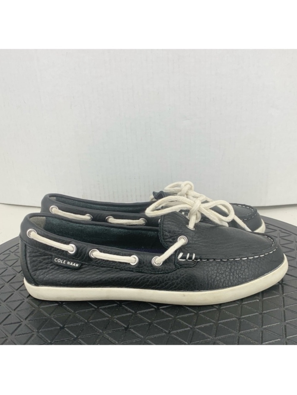 Cole Haan Women Size 6 Shoes Black Leather Nantuckit‎ Loafers Slip On Sneakers